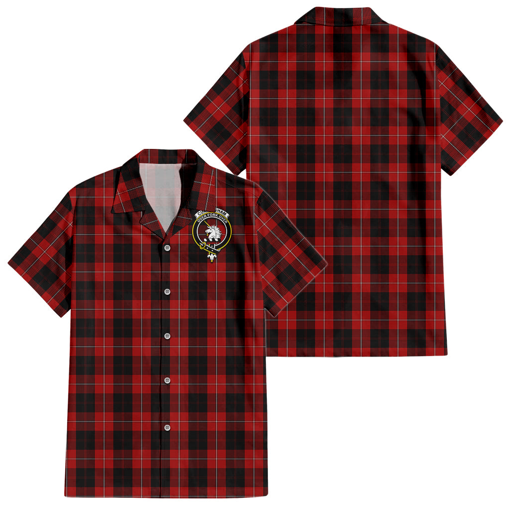 cunningham-tartan-short-sleeve-button-down-shirt-with-family-crest