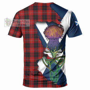 Cunningham Tartan Family Crest T-Shirt Scottish Thistle Celtic Inspired - Tartan Vibes Clothing