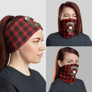 Cunningham Tartan Neck Gaiters, Tartan Bandanas, Tartan Head Band with Family Crest