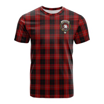 Cunningham Tartan T-Shirt with Family Crest