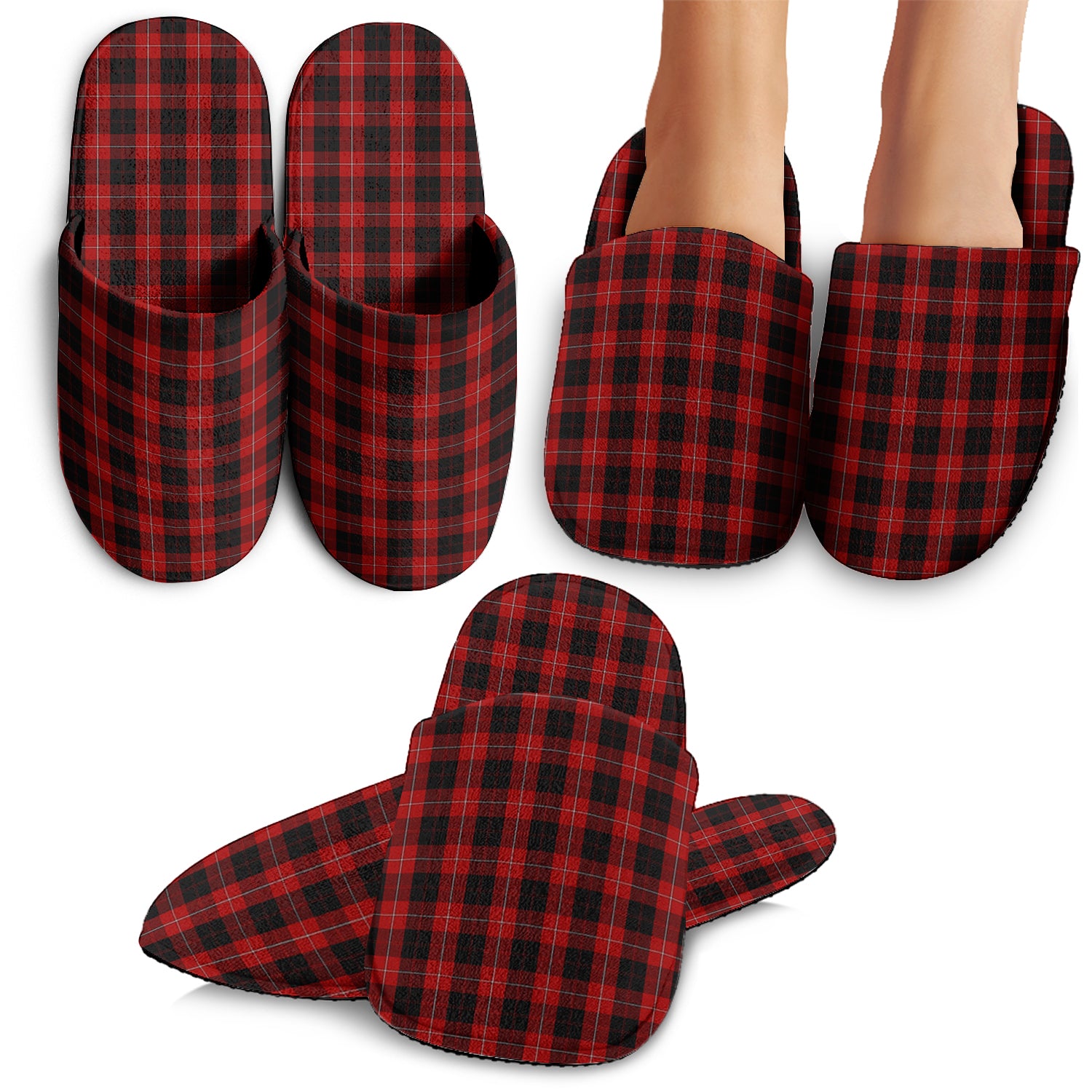 Cunningham Tartan Home Slippers - Tartanvibesclothing