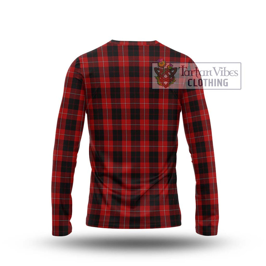 Cunningham Tartan Long Sleeve T-Shirt with Family Crest DNA In Me Style - Tartanvibesclothing Shop