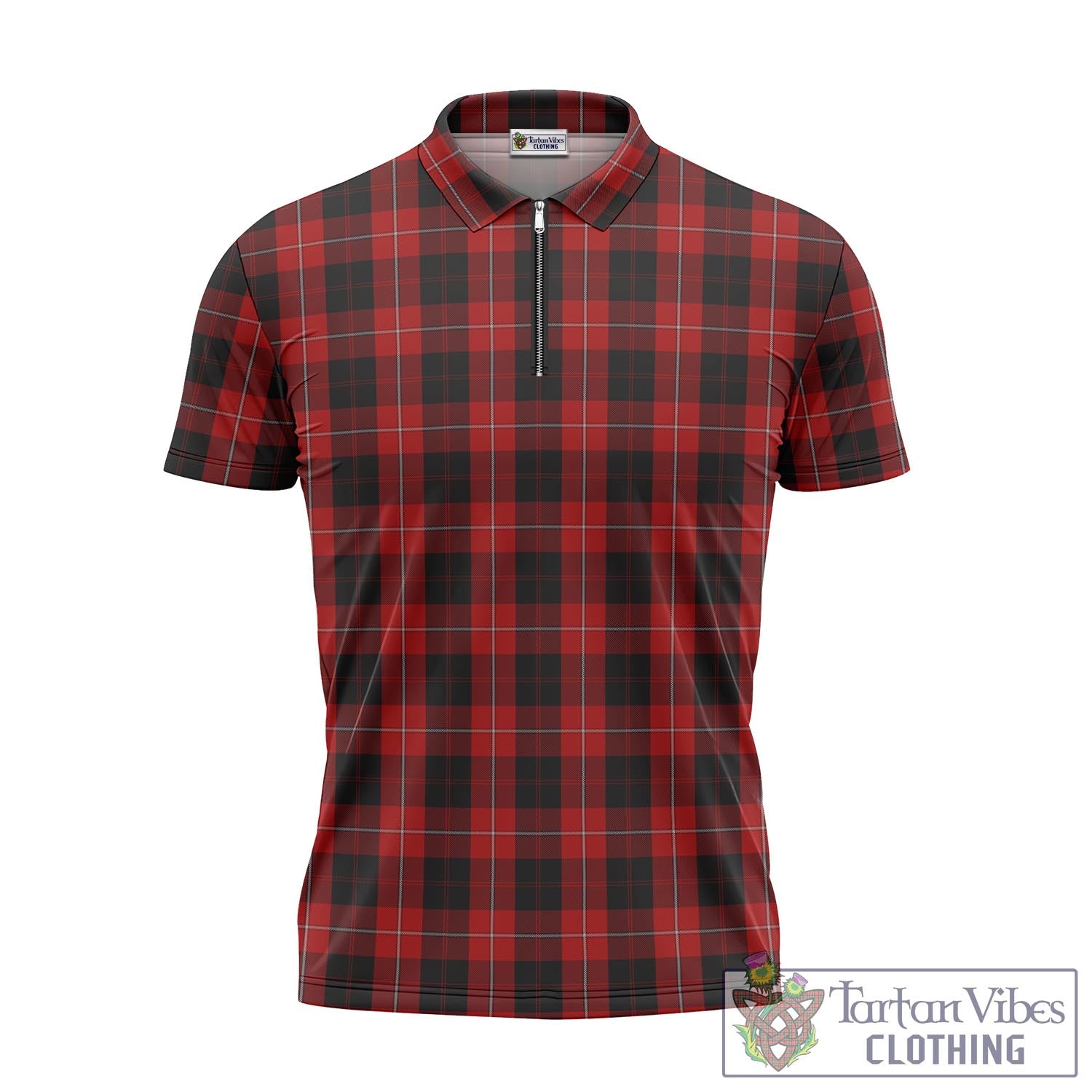 Tartan Vibes Clothing Cunningham Tartan Zipper Polo Shirt