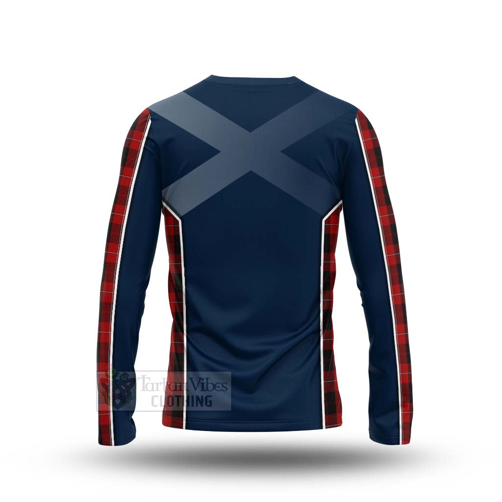 Tartan Vibes Clothing Cunningham Tartan Long Sleeve T-Shirt with Family Crest and Scottish Thistle Vibes Sport Style