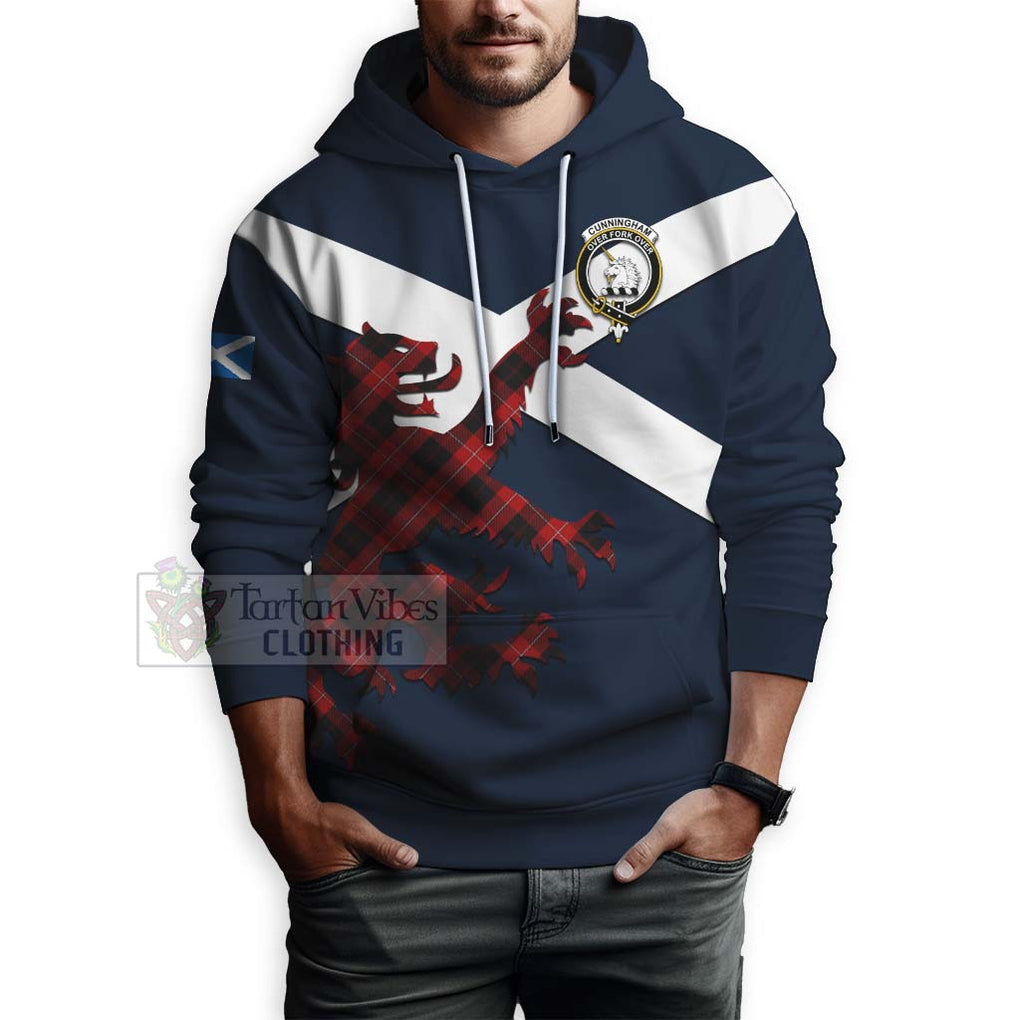 Tartan Vibes Clothing Cunningham Tartan Lion Rampant Hoodie – Proudly Display Your Heritage with Alba Gu Brath and Clan Name