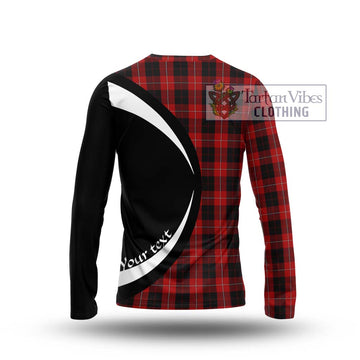 Cunningham Tartan Long Sleeve T-Shirt with Family Crest Circle Style