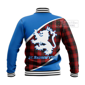 Cunningham Family Crest Tartan Baseball Jacket Celebrate Saint Andrew's Day in Style