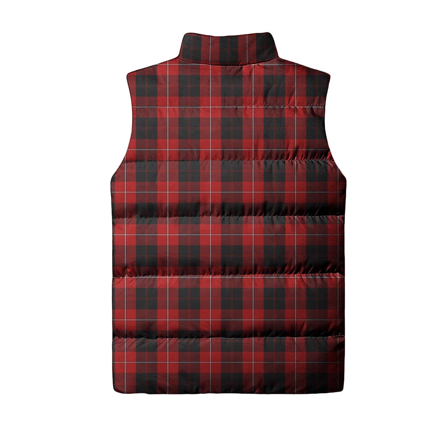 Cunningham Tartan Sleeveless Puffer Jacket with Family Crest - Tartanvibesclothing