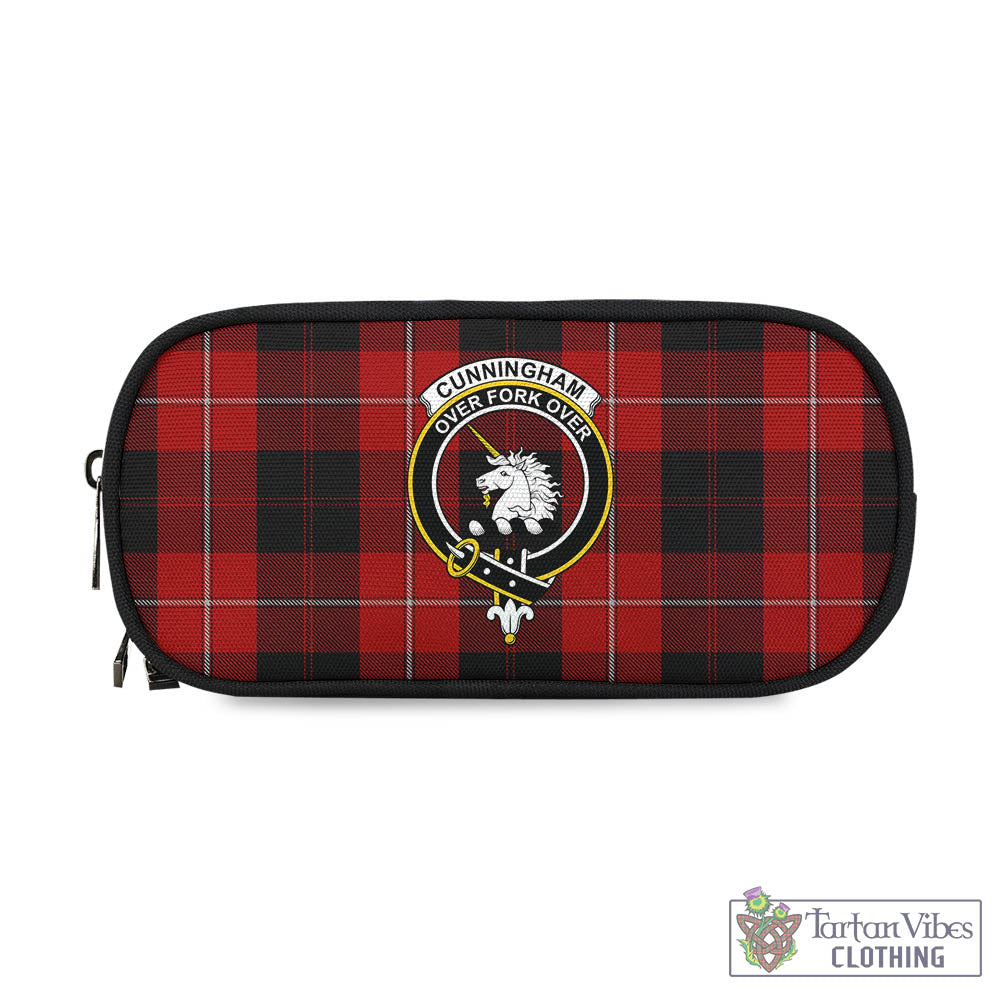 Tartan Vibes Clothing Cunningham Tartan Pen and Pencil Case with Family Crest