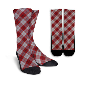 Cunningham Dress Tartan Crew Socks Cross Tartan Style