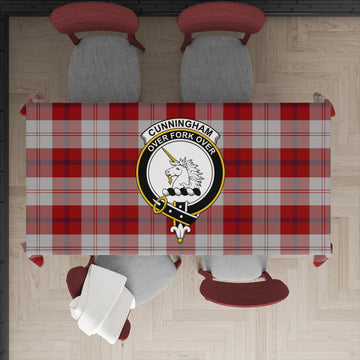 Cunningham Dress Tartan Tablecloth with Family Crest