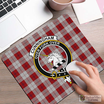 Cunningham Dress Tartan Mouse Pad with Family Crest