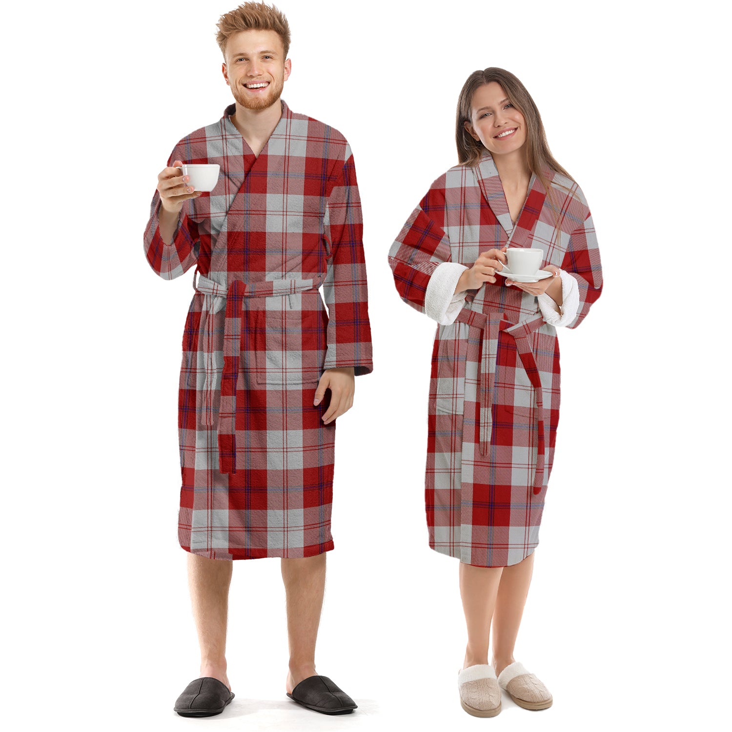 Cunningham Dress Tartan Bathrobe Unisex S - Tartan Vibes Clothing