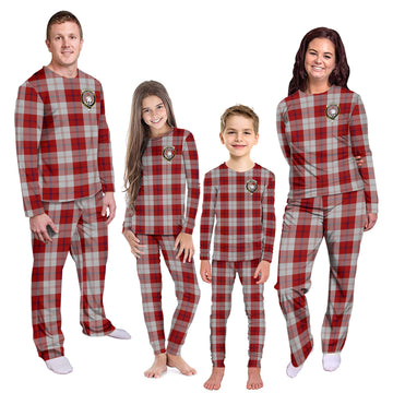 Cunningham Dress Tartan Pajamas Family Set with Family Crest