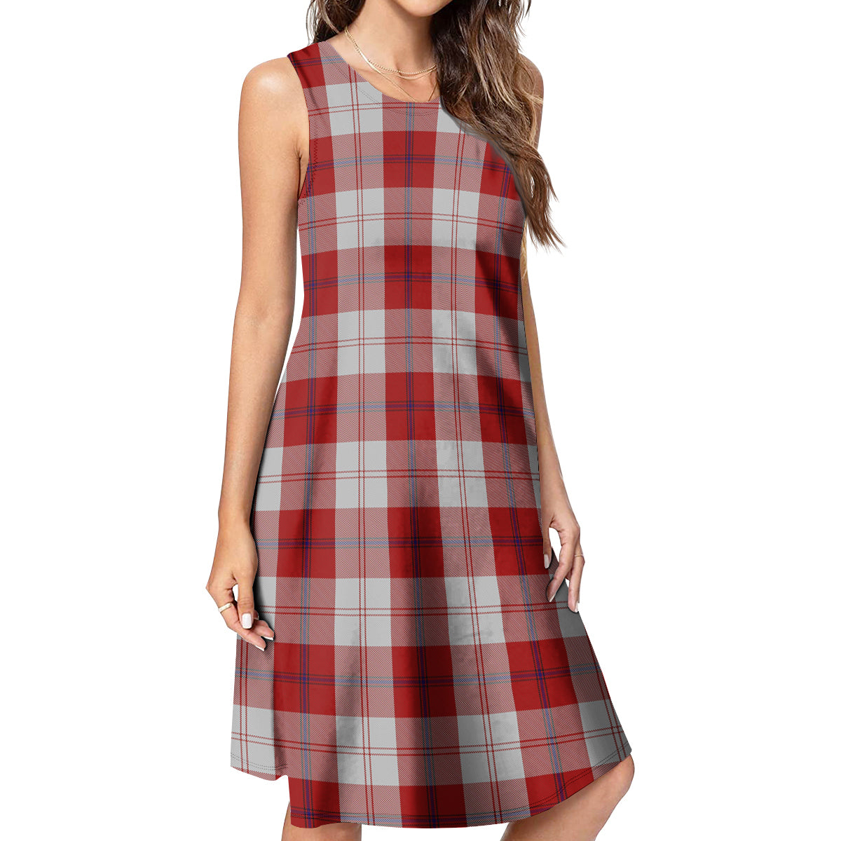 Cunningham Dress Tartan Womens Casual Dresses - Tartanvibesclothing