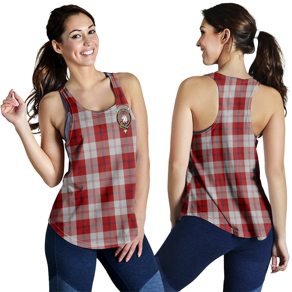 cunningham-dress-tartan-women-racerback-tanks-with-family-crest