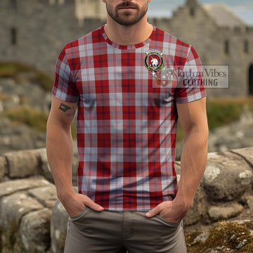 Cunningham Dress Tartan Cotton T-Shirt with Family Crest