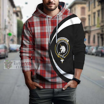 Cunningham Dress Tartan Hoodie with Family Crest Circle Style