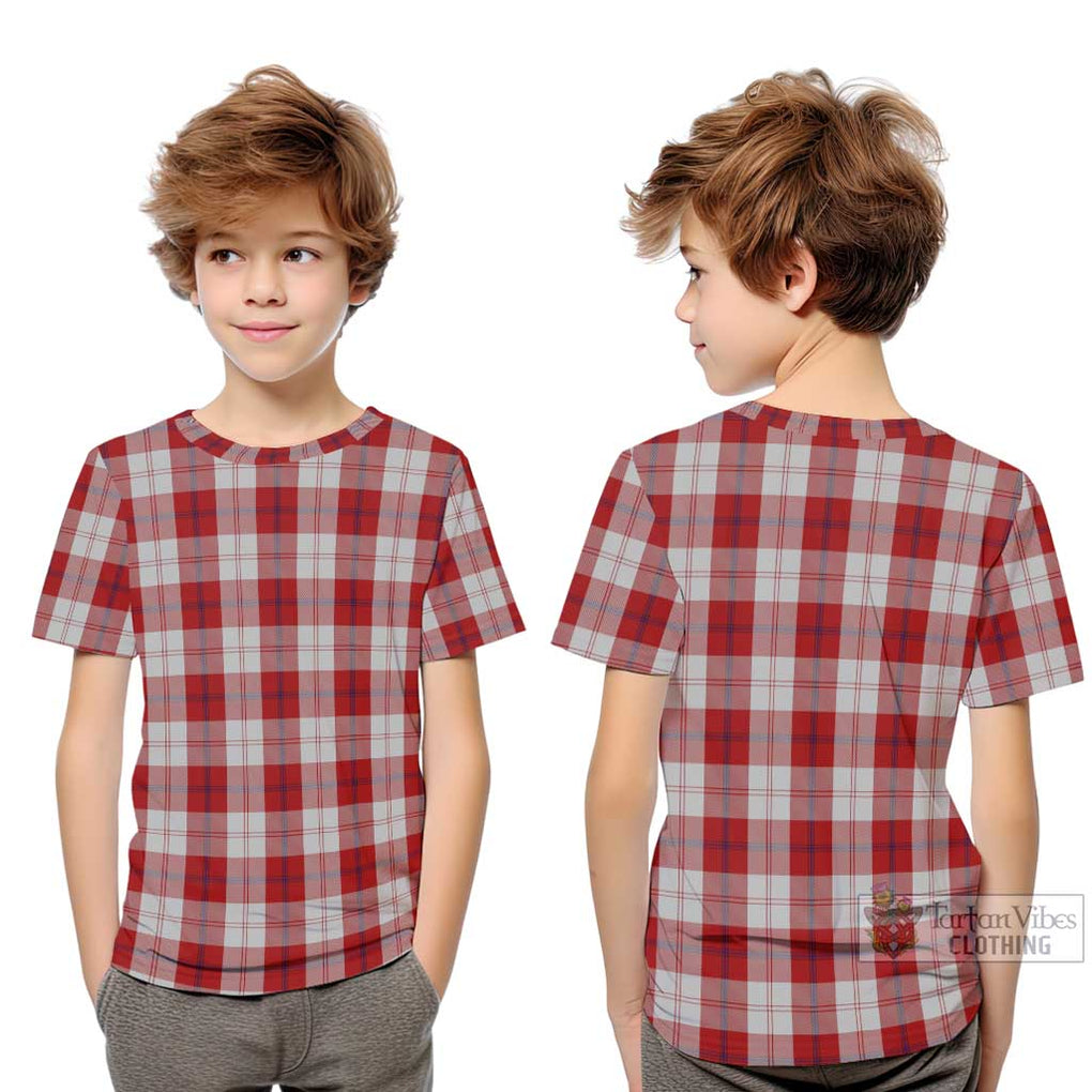 Cunningham Dress Tartan Kid T-Shirt Youth XL Size14 - Tartanvibesclothing Shop