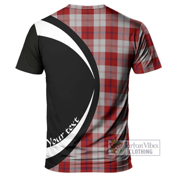 Cunningham Dress Tartan T-Shirt with Family Crest Circle Style