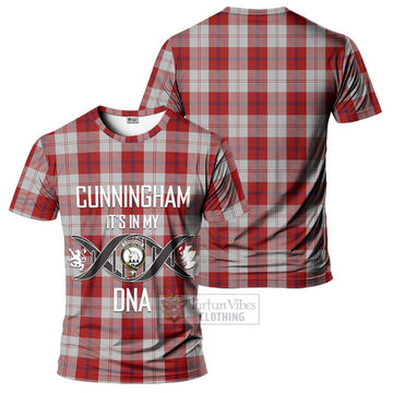 Cunningham Dress Tartan T-Shirt with Family Crest DNA In Me Style