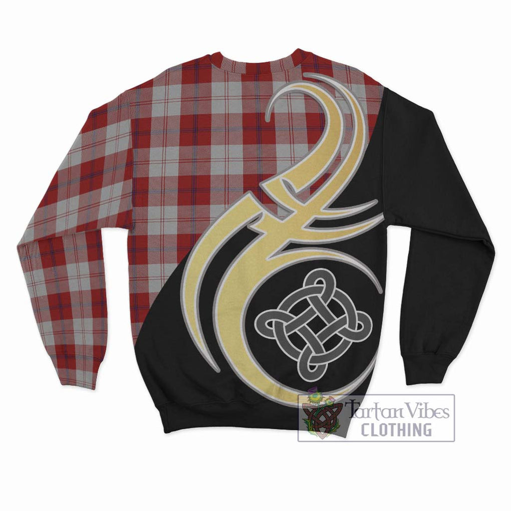 Cunningham Dress Tartan Sweatshirt with Family Crest and Celtic Symbol Style - Tartan Vibes Clothing