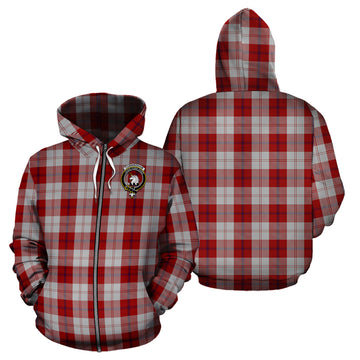 Cunningham Dress Tartan Hoodie with Family Crest