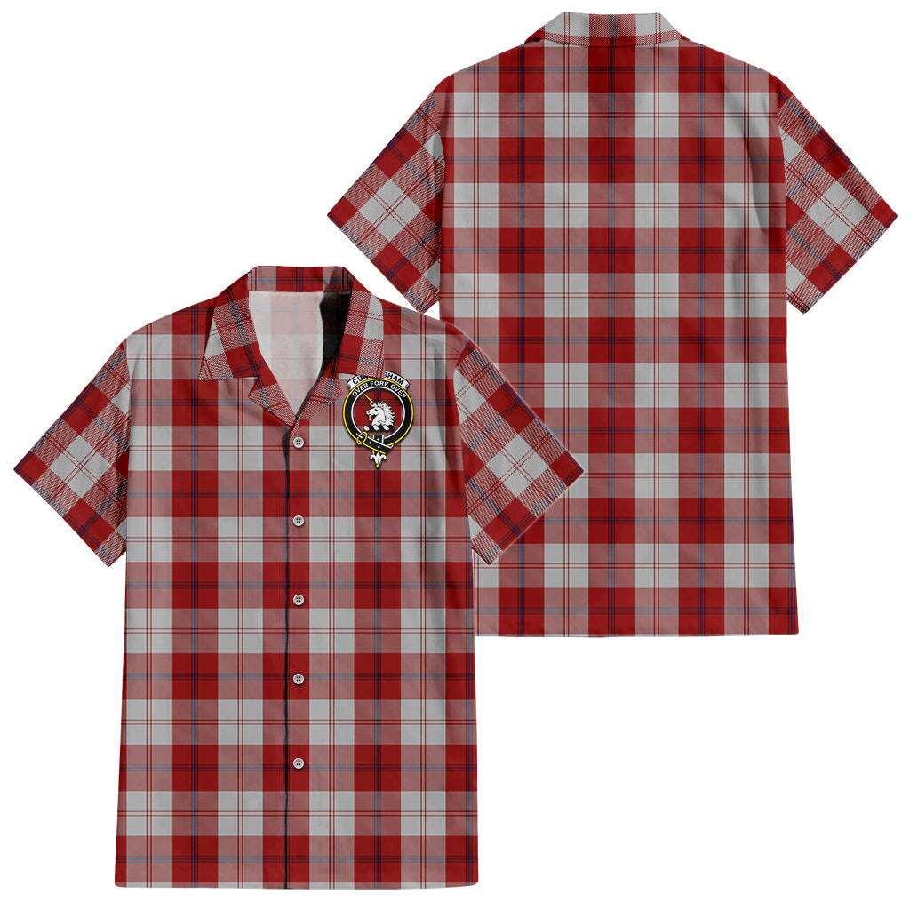 cunningham-dress-tartan-short-sleeve-button-down-shirt-with-family-crest