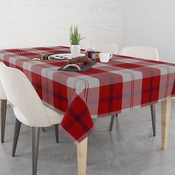 Cunningham Dress Tartan Tablecloth with Family Crest