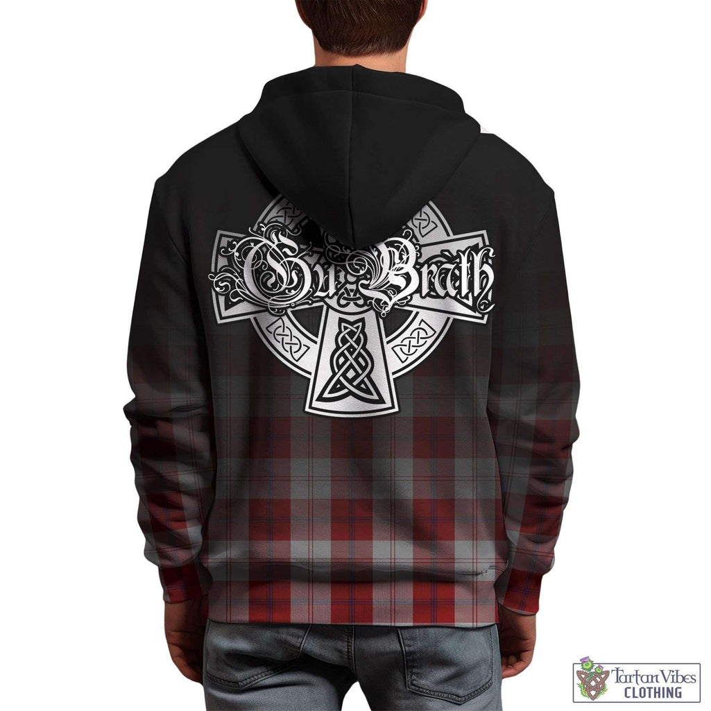 Tartan Vibes Clothing Cunningham Dress Tartan Hoodie Featuring Alba Gu Brath Family Crest Celtic Inspired