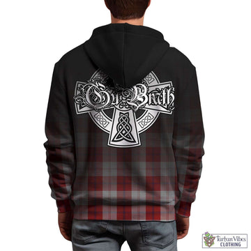 Cunningham Dress Tartan Hoodie Featuring Alba Gu Brath Family Crest Celtic Inspired