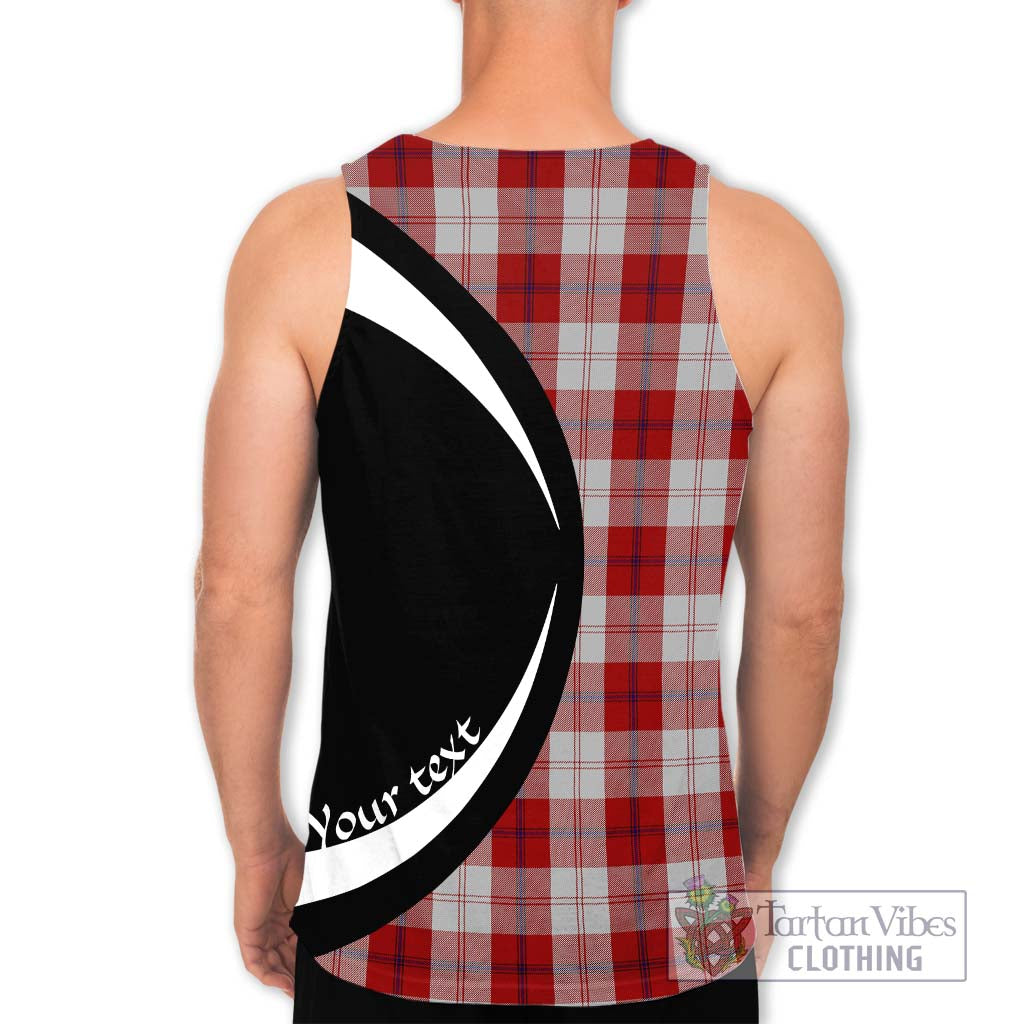 Cunningham Dress Tartan Men's Tank Top with Family Crest Circle Style - Tartan Vibes Clothing