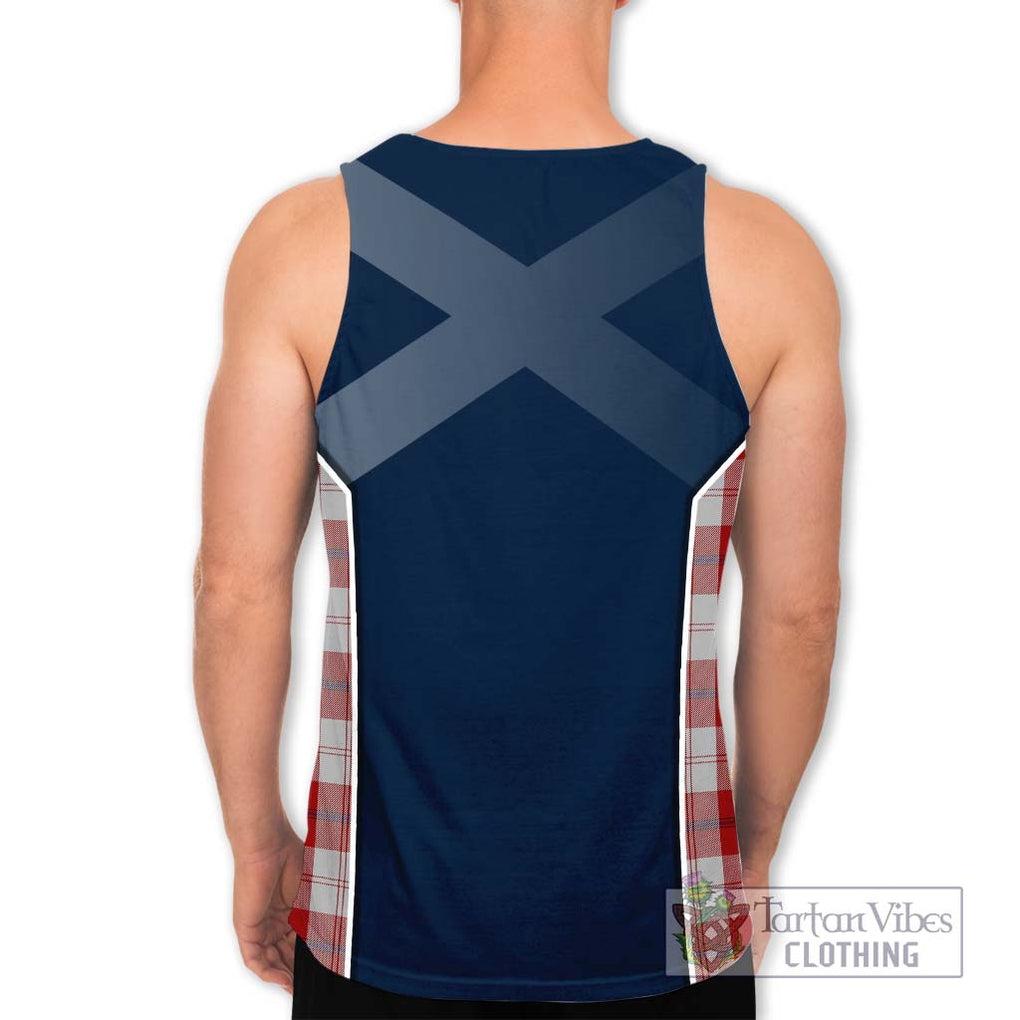 Cunningham Dress Tartan Men's Tank Top with Family Crest and Lion Rampant Vibes Sport Style - Tartan Vibes Clothing