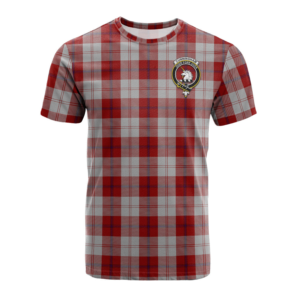 Cunningham Dress Tartan T-Shirt with Family Crest - Tartan Vibes Clothing