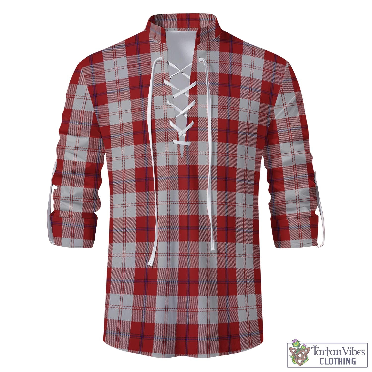 Tartan Vibes Clothing Cunningham Dress Tartan Men's Scottish Traditional Jacobite Ghillie Kilt Shirt