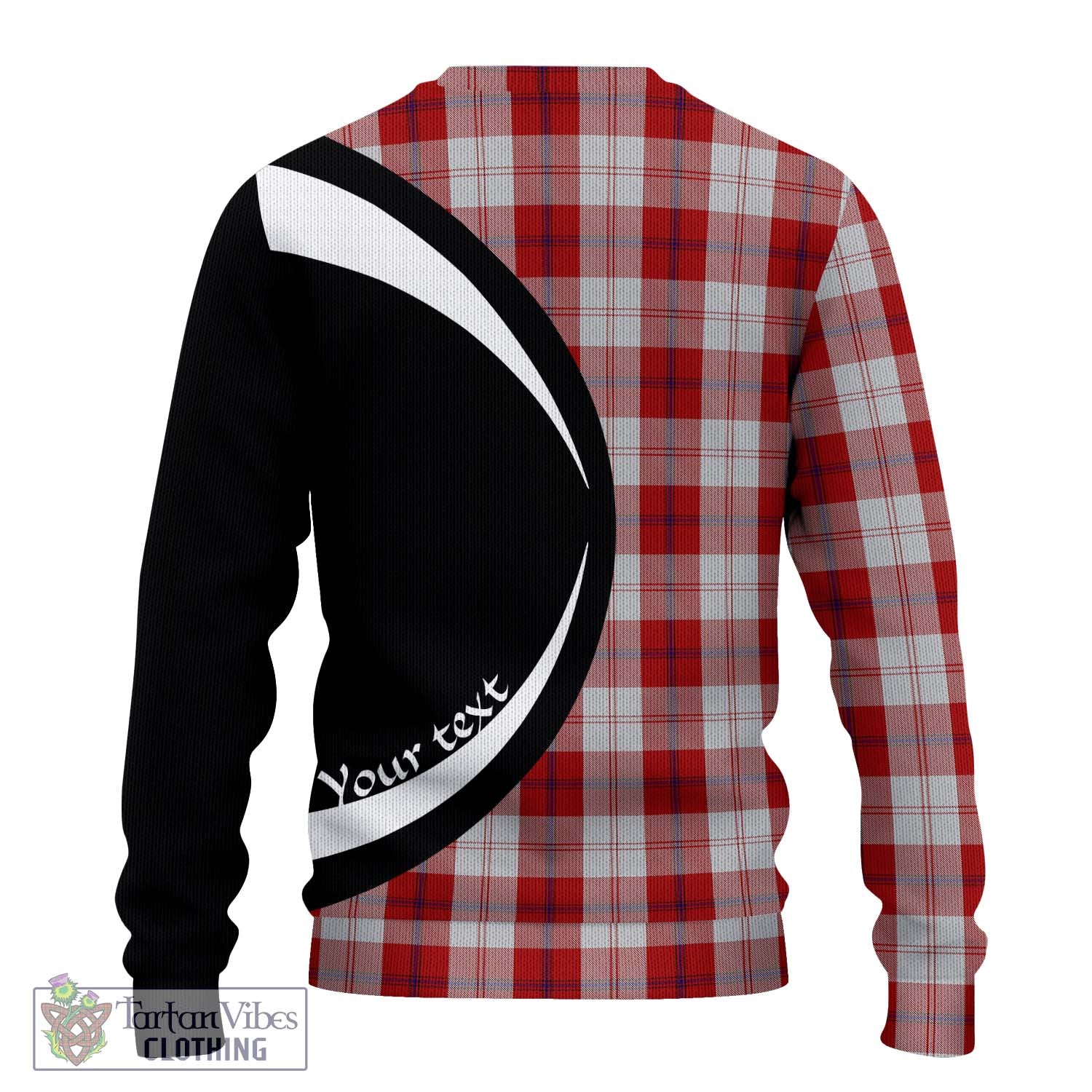 Cunningham Dress Tartan Ugly Sweater with Family Crest Circle Style - Tartan Vibes Clothing