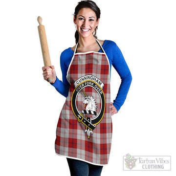 Cunningham Dress Tartan Apron with Family Crest