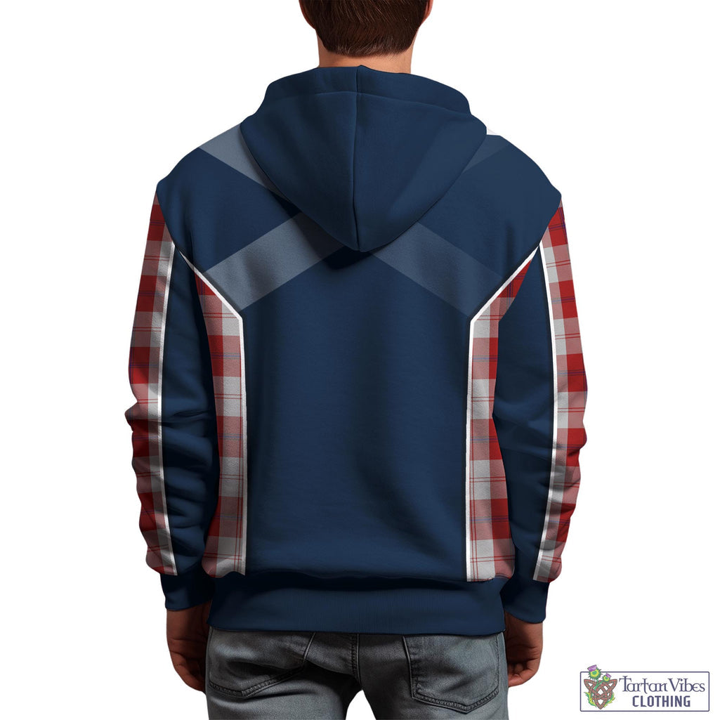 Tartan Vibes Clothing Cunningham Dress Tartan Hoodie with Family Crest and Scottish Thistle Vibes Sport Style