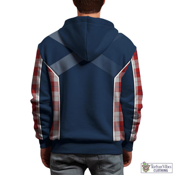 Cunningham Dress Tartan Hoodie with Family Crest and Scottish Thistle Vibes Sport Style