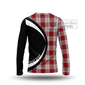 Cunningham Dress Tartan Long Sleeve T-Shirt with Family Crest Circle Style