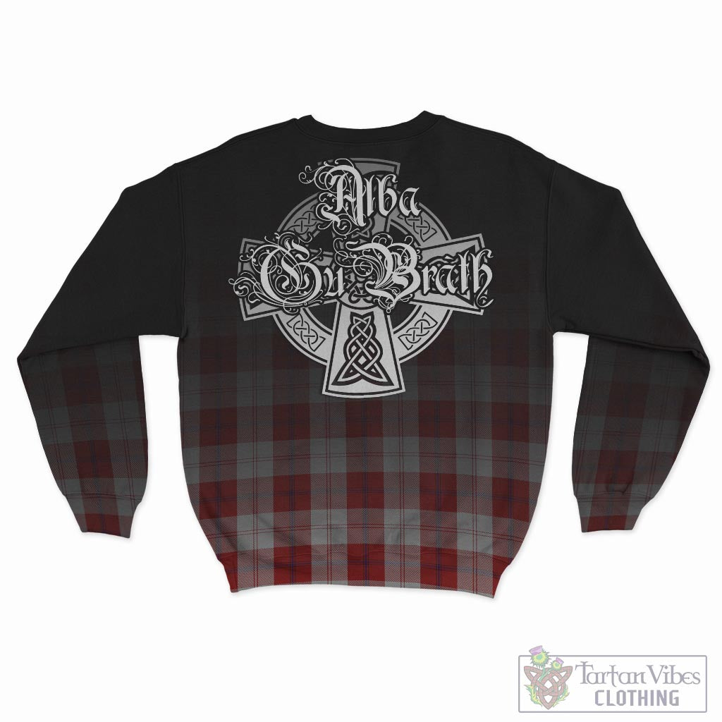 Tartan Vibes Clothing Cunningham Dress Tartan Sweatshirt Featuring Alba Gu Brath Family Crest Celtic Inspired