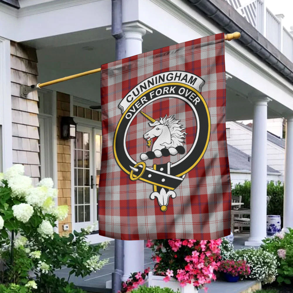 Cunningham Dress Tartan Flag with Family Crest - Tartan Vibes Clothing