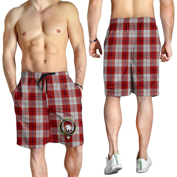 Cunningham Dress Tartan Mens Shorts with Family Crest