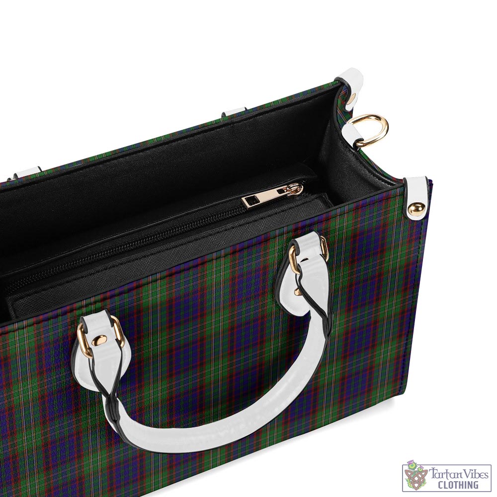 Tartan Vibes Clothing Cunningham Hunting Tartan Luxury Leather Handbags