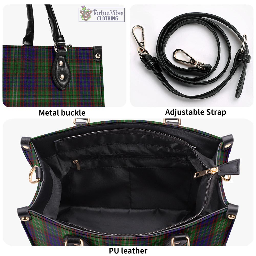 Tartan Vibes Clothing Cunningham Hunting Tartan Luxury Leather Handbags