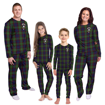 Cunningham Hunting Tartan Pajamas Family Set with Family Crest