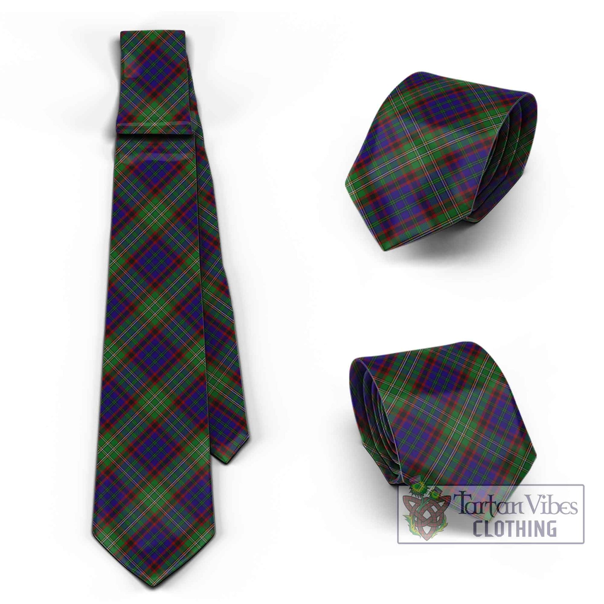 Tartan Vibes Clothing Cunningham Hunting Tartan Classic Necktie Cross Style