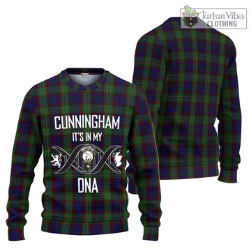 Cunningham Hunting Tartan Ugly Sweater with Family Crest DNA In Me Style