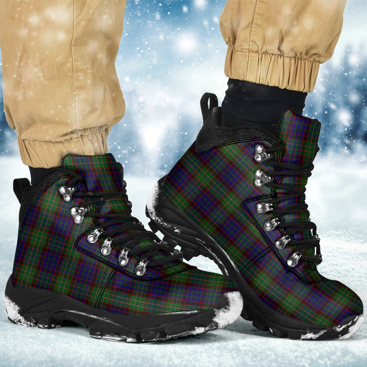 Cunningham Hunting Tartan Alpine Boots - Tartanvibesclothing