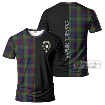 Cunningham Hunting Tartan T-Shirt with Family Crest and Half Of Me Style